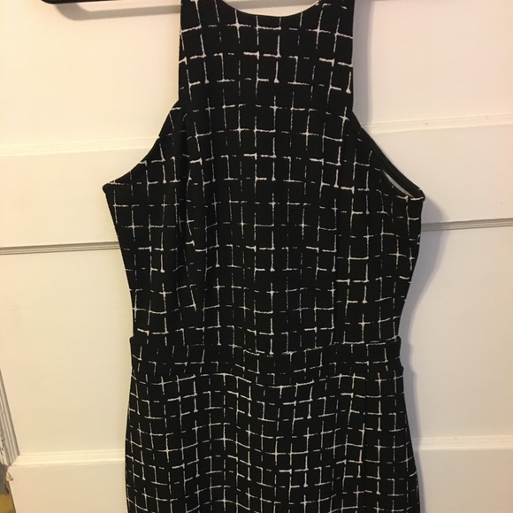 NWOT black and white plaid romper - Picture 1 of 3